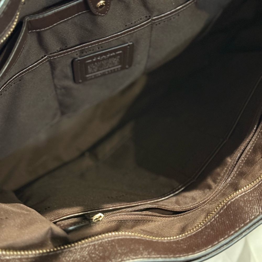 Coach Oxblood Leather Tote - Picture 5 of 9